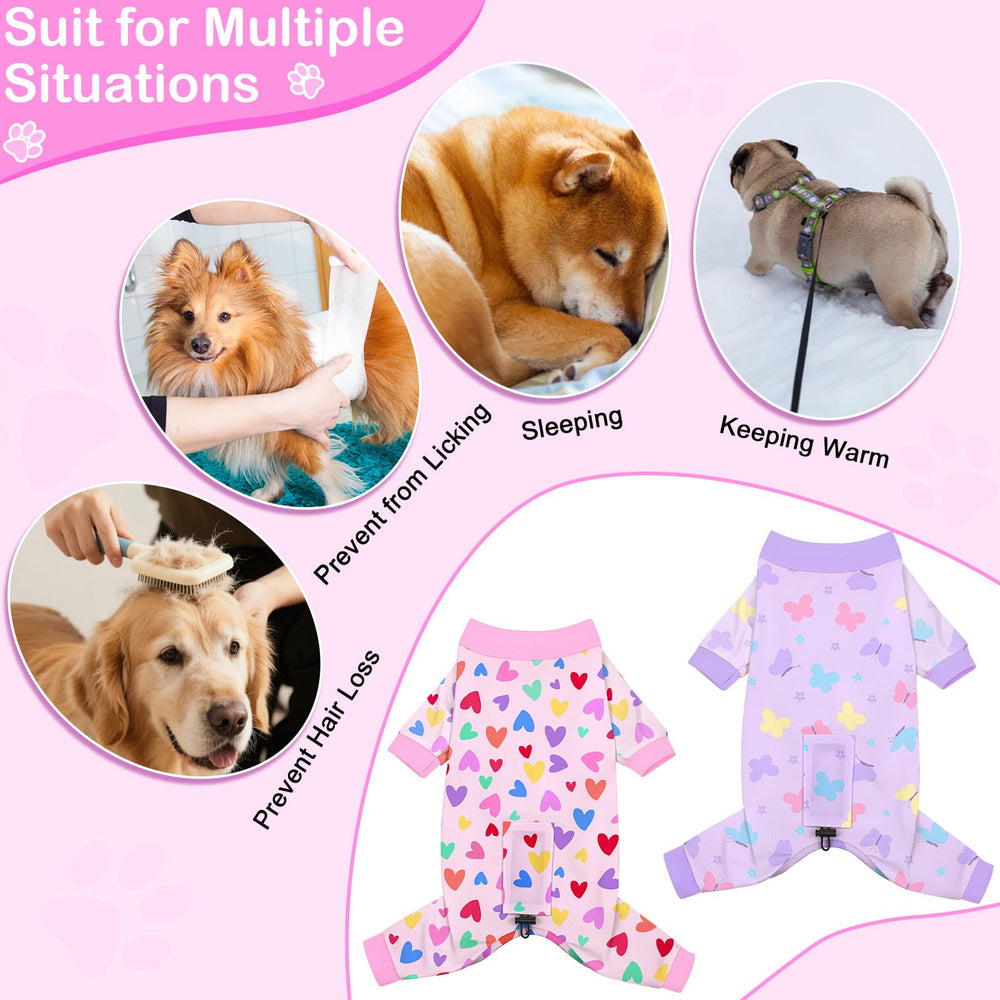 Glittme machine washable dog pajamas fade-resistant and quick-drying