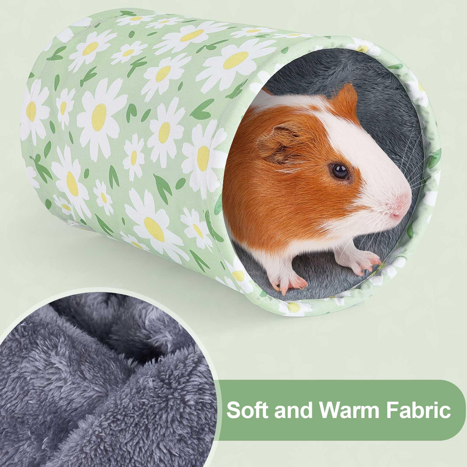 Glittme tunnel entrance-diameter emphasizes easy access for guinea pigs and hamsters.