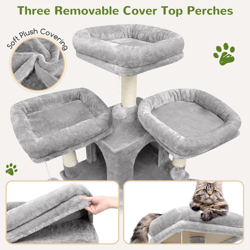 Globlazer Big Cat Tower spacious condos provide private retreats for quiet time