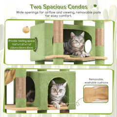 Globlazer cactus cat tree seven sisal posts highlight durable scratching surfaces