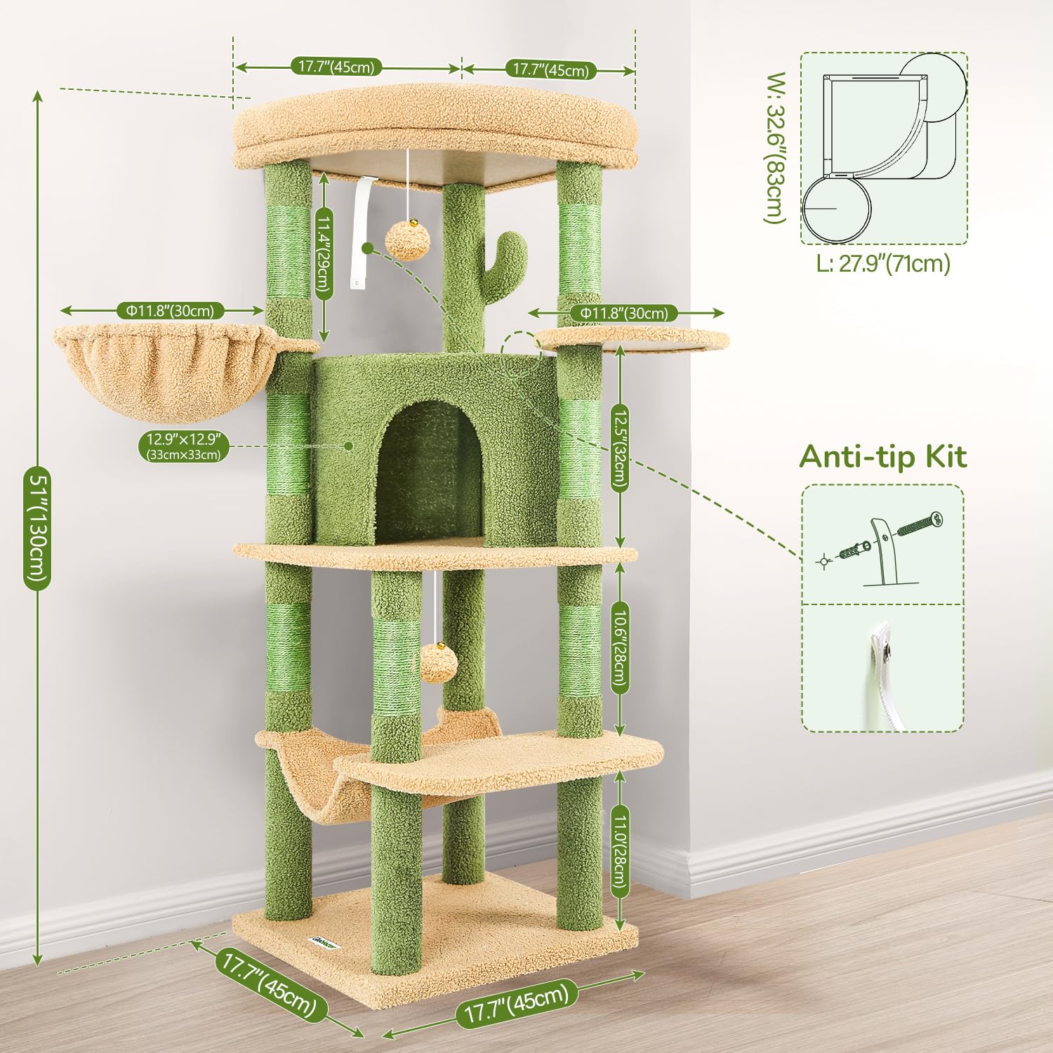 Globlazer cactus corner cat tree spider toy engages active cats with interactive play.