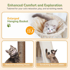 Globlazer anti-tip base keeps the tower stable during playtime.