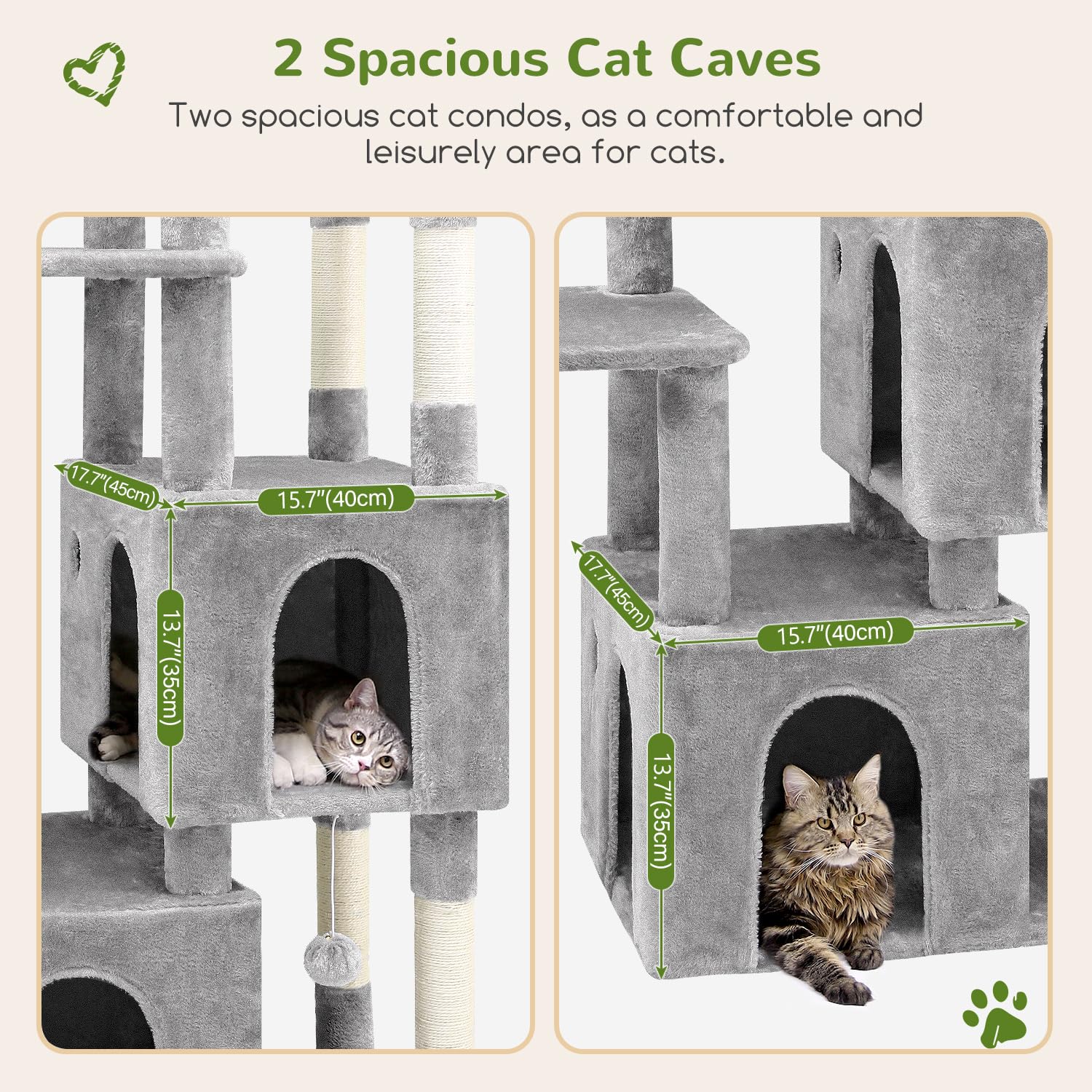 Globlazer cat tower condos interior shows cozy retreats ideal for quiet observation