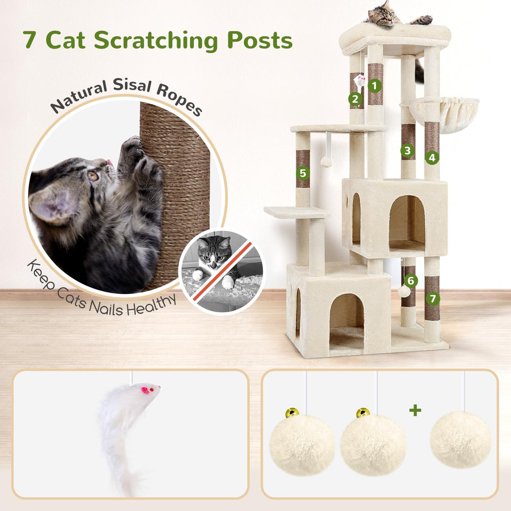 Globlazer cat tower multiple levels encourage exploration and exercise.