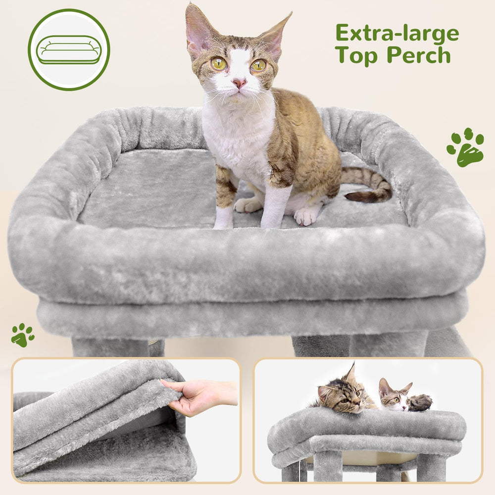 Globlazer cat tower sisal posts closeup highlights durable scratching surfaces for claw care