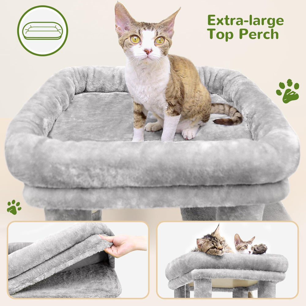 Globlazer cat tower sisal posts promote healthy scratching while protecting furniture.