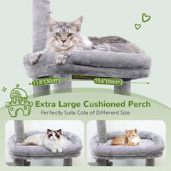 Globlazer cat-tower widened-sisal-board invites confident scratching and climbing for shy cats