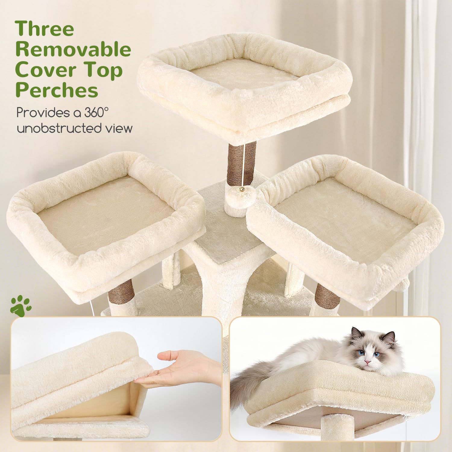 Globlazer two plush condos offer cozy retreats for relaxed cat naps