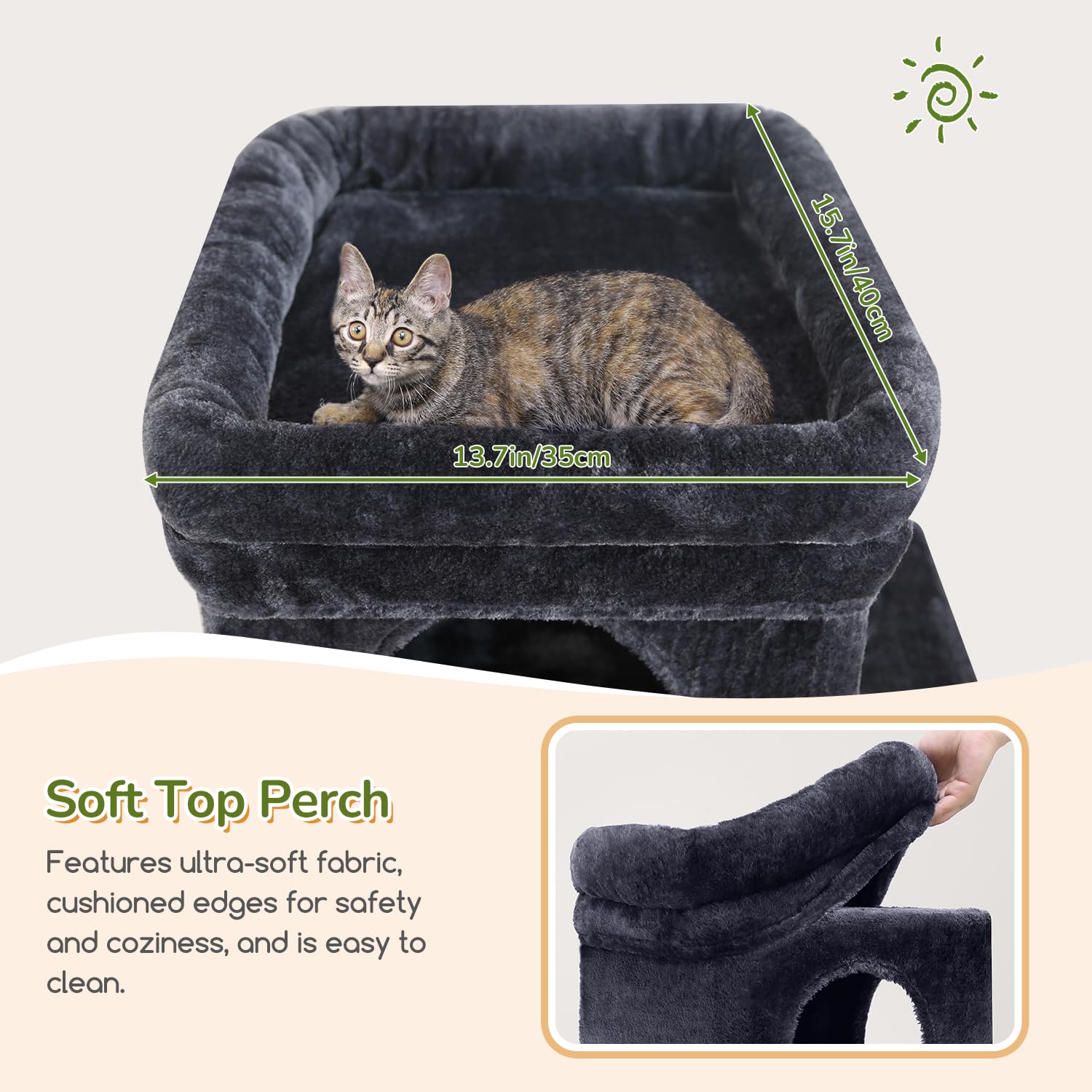 Globlazer cat tree sisal posts highlight durable scratching and furniture protection.