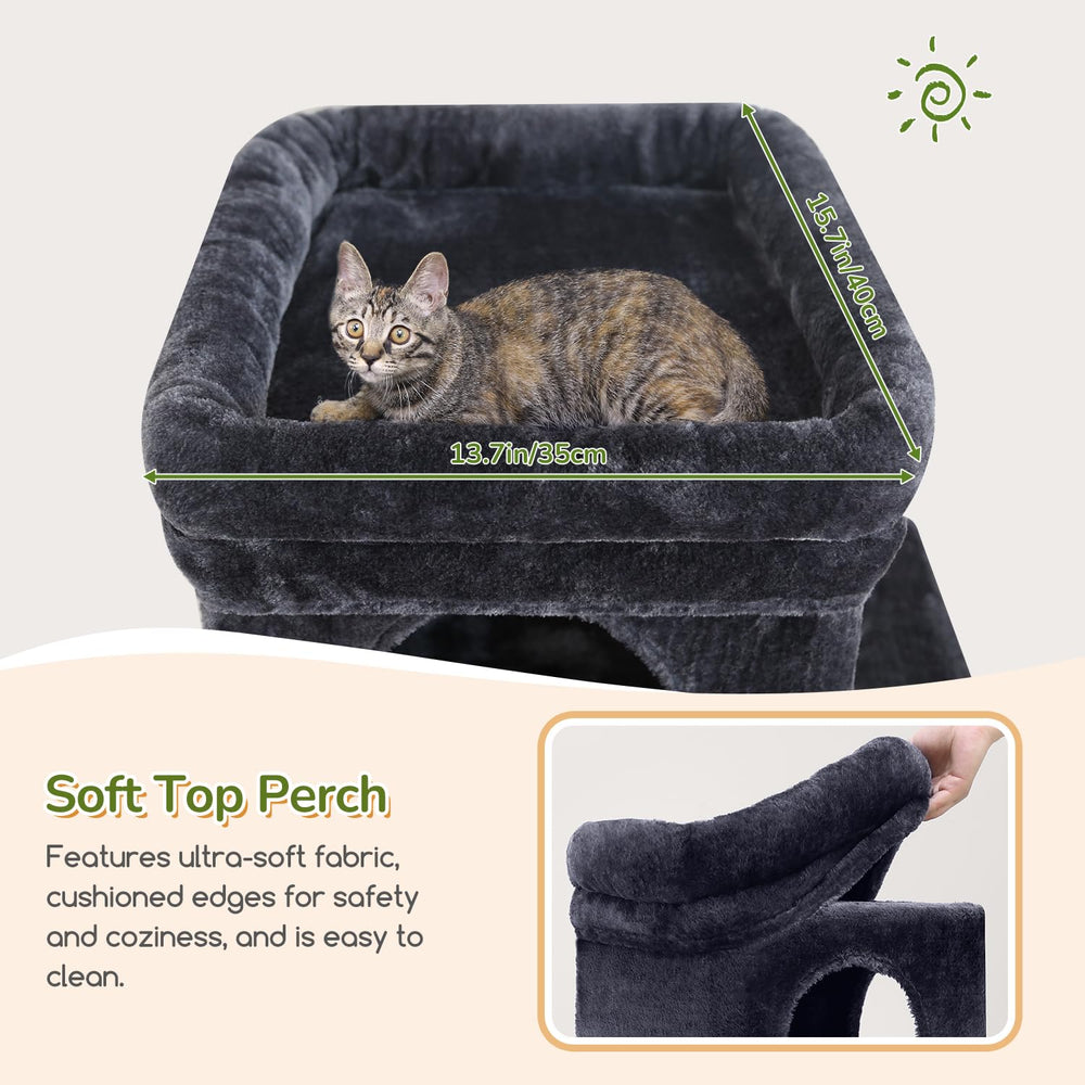 Globlazer cat tree sisal posts highlight durable scratching and furniture protection.