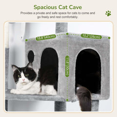 Globlazer cat tree with sisal posts for durable scratching and furniture protection.