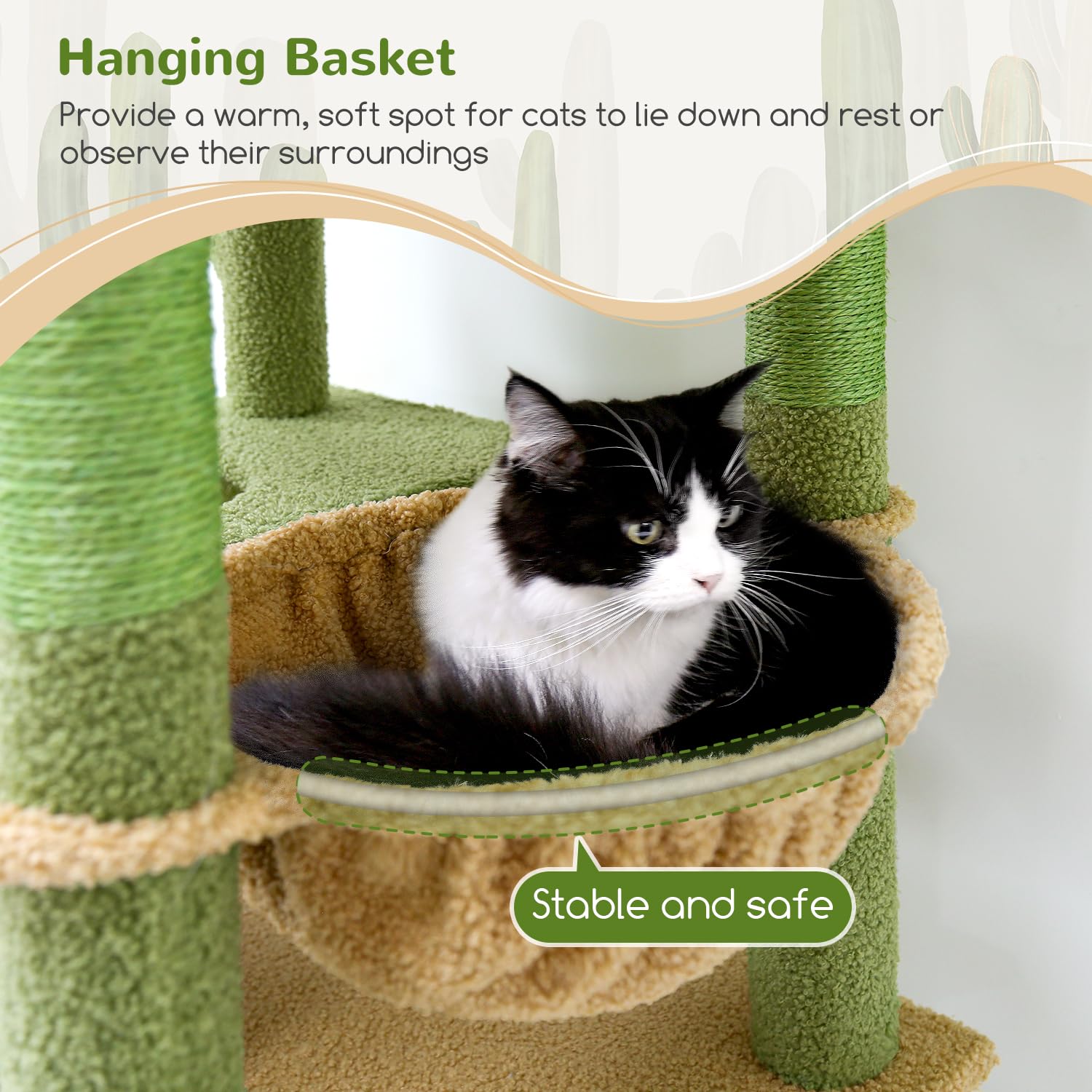 Globlazer six scratching posts and a hammock invite climbing, scratching, and lounging.
