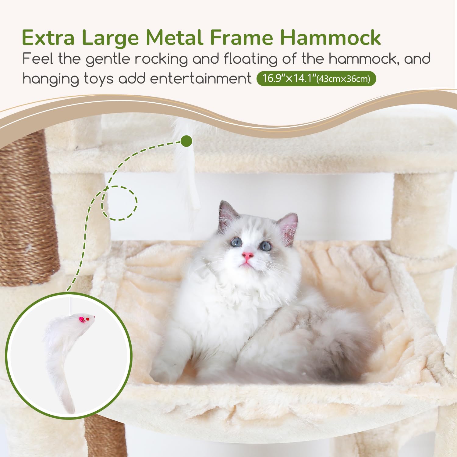 Globlazer cat tree top perch is removable for easy cleaning and extra resting space.