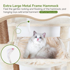 Globlazer cat tree top perch is removable for easy cleaning and extra resting space.