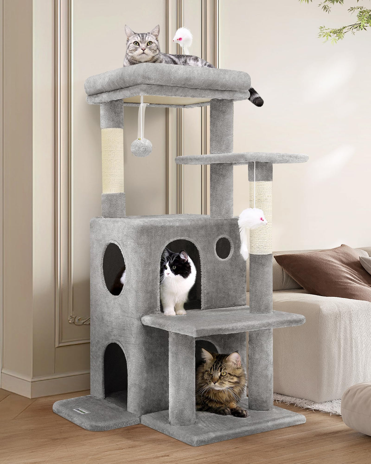 Globlazer FC50 main perch provides a high vantage point for indoor cats