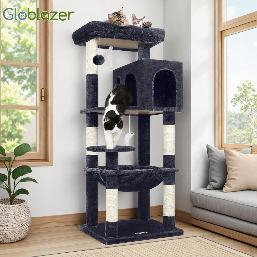 Globlazer cat tree tower easy assembly instructions for quick setup