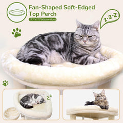 Globlazer cat tree hammock provides cozy resting options and gentle swing for relaxation.