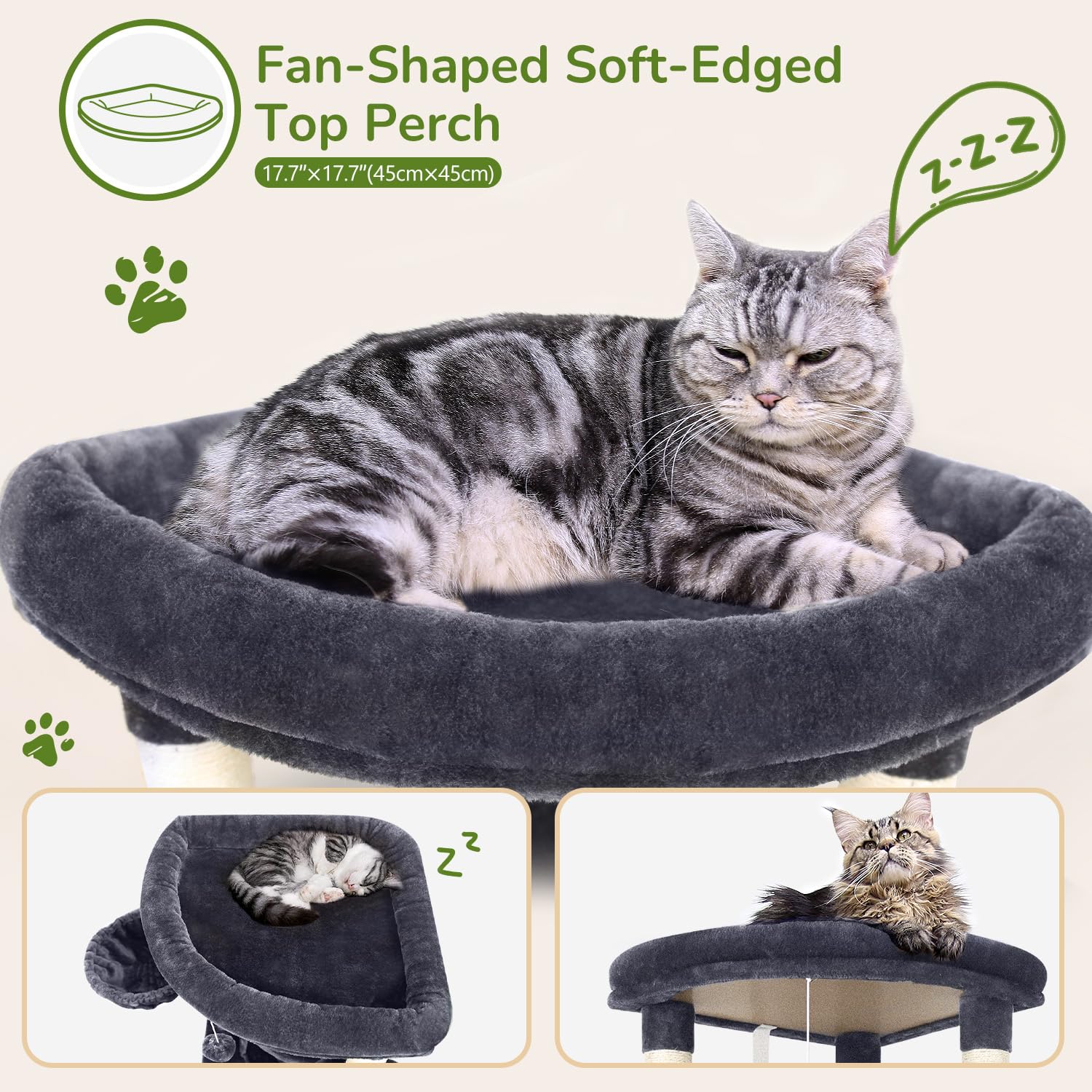Globlazer corner cat tree at 51-inch height offers elevated observation