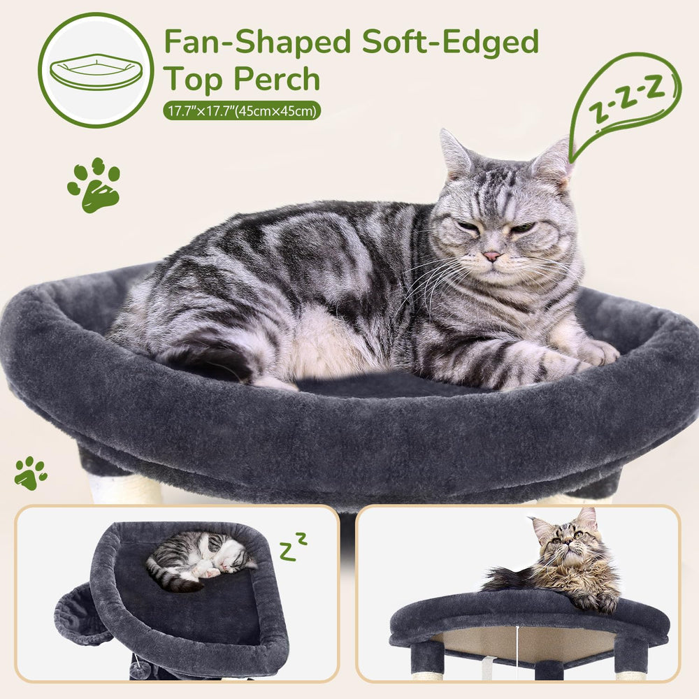 Globlazer corner cat tree at 51-inch height offers elevated observation