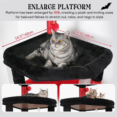Globlazer Gothic cat tree three enlarged perches for varied resting heights