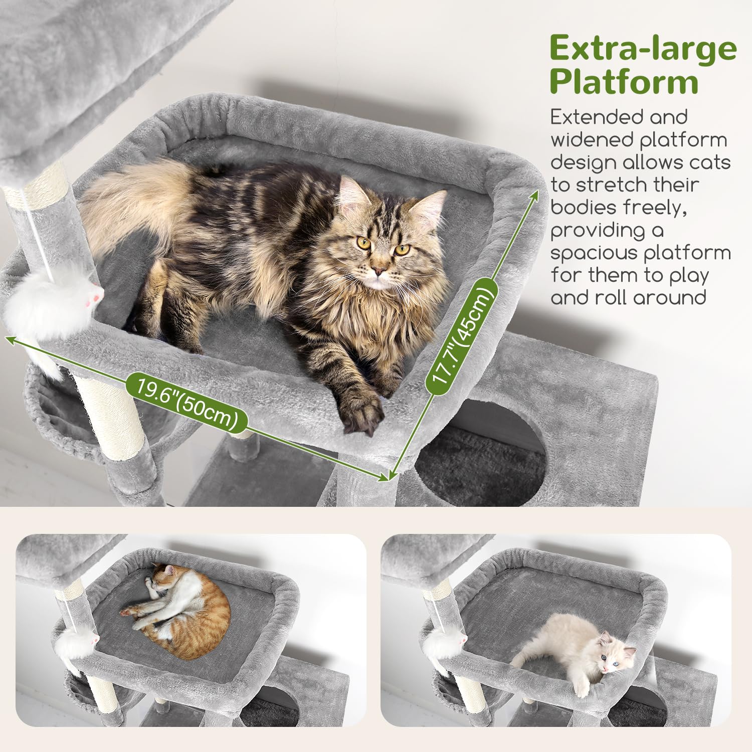 Globlazer extralarge cat tower hanging basket close-up elevated rest spot