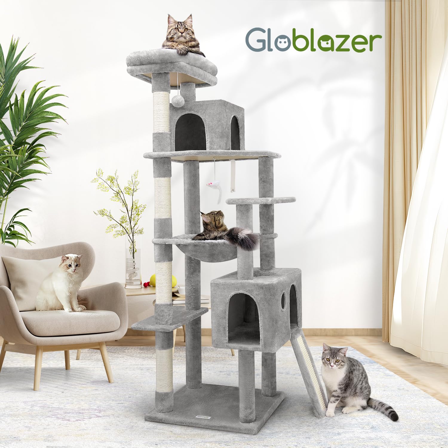 Globlazer F70 Pro assembly guide illustrating quick setup for households.