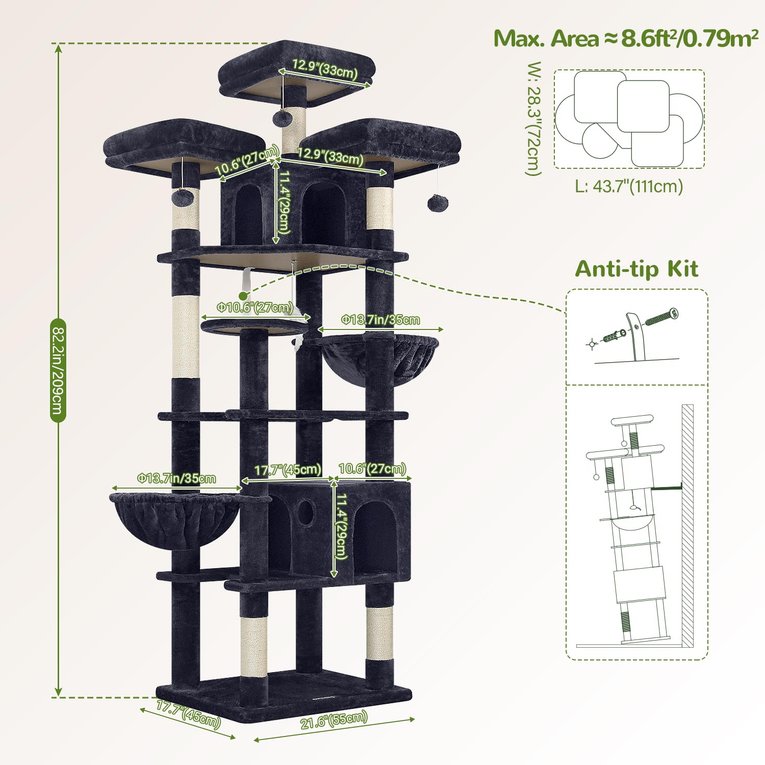 Globlazer F82 easy assembly with included tools enables quick setup.