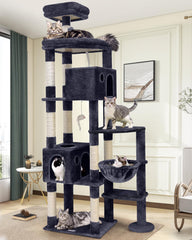 Globlazer Giant Cat Tree condos offer privacy for large indoor cats during nap times