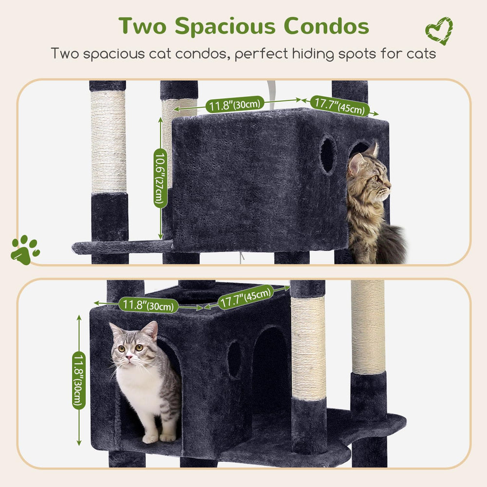 Globlazer Giant Cat Tree stable base design enhances safety during play