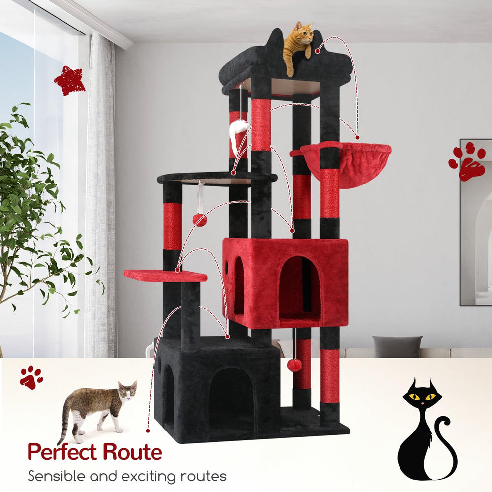 Globlazer Gothic Cat Tower designed for large cats like Maine Coons and multi-cat homes