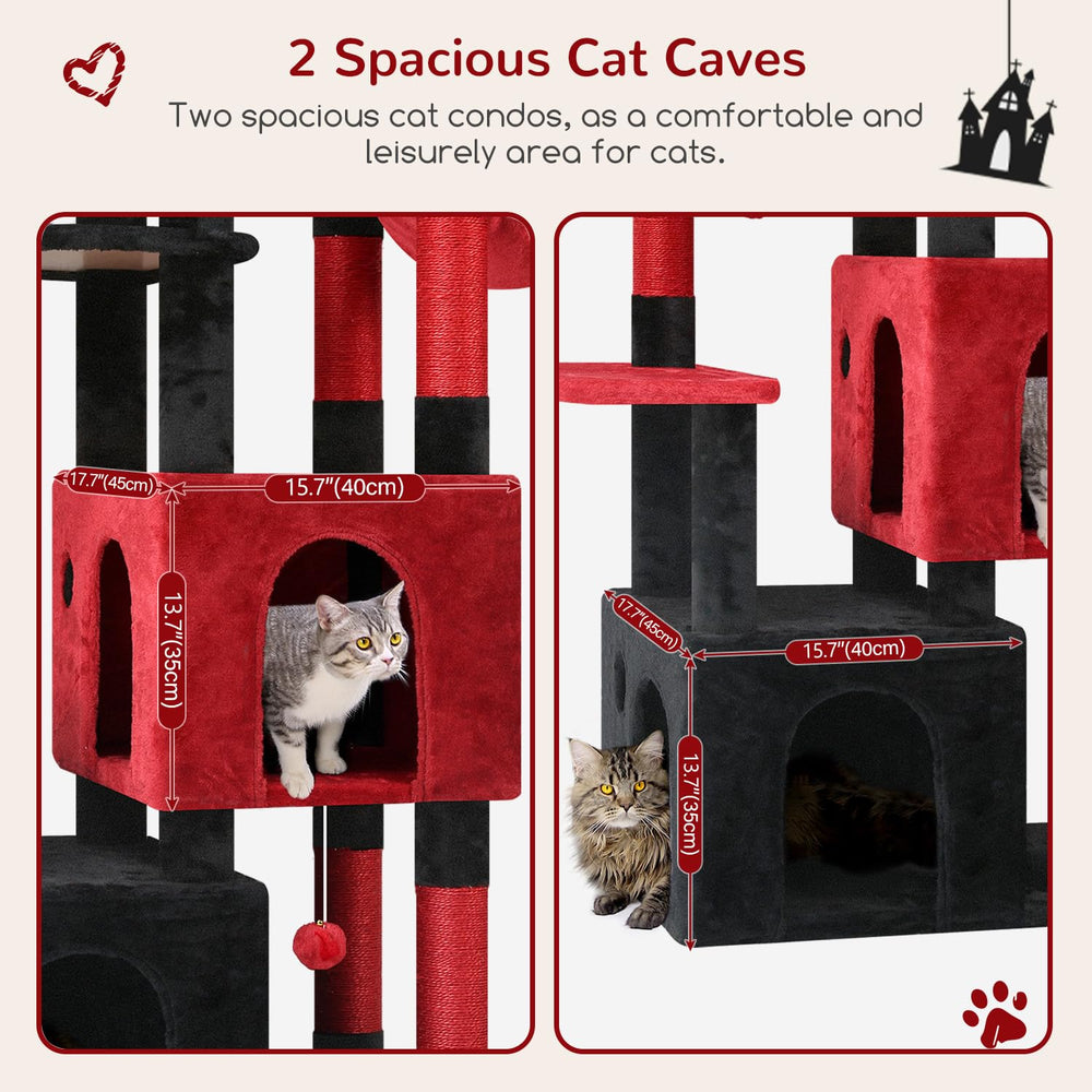 Globlazer Gothic Cat Tower sisal posts encourage healthy scratching and furniture protection