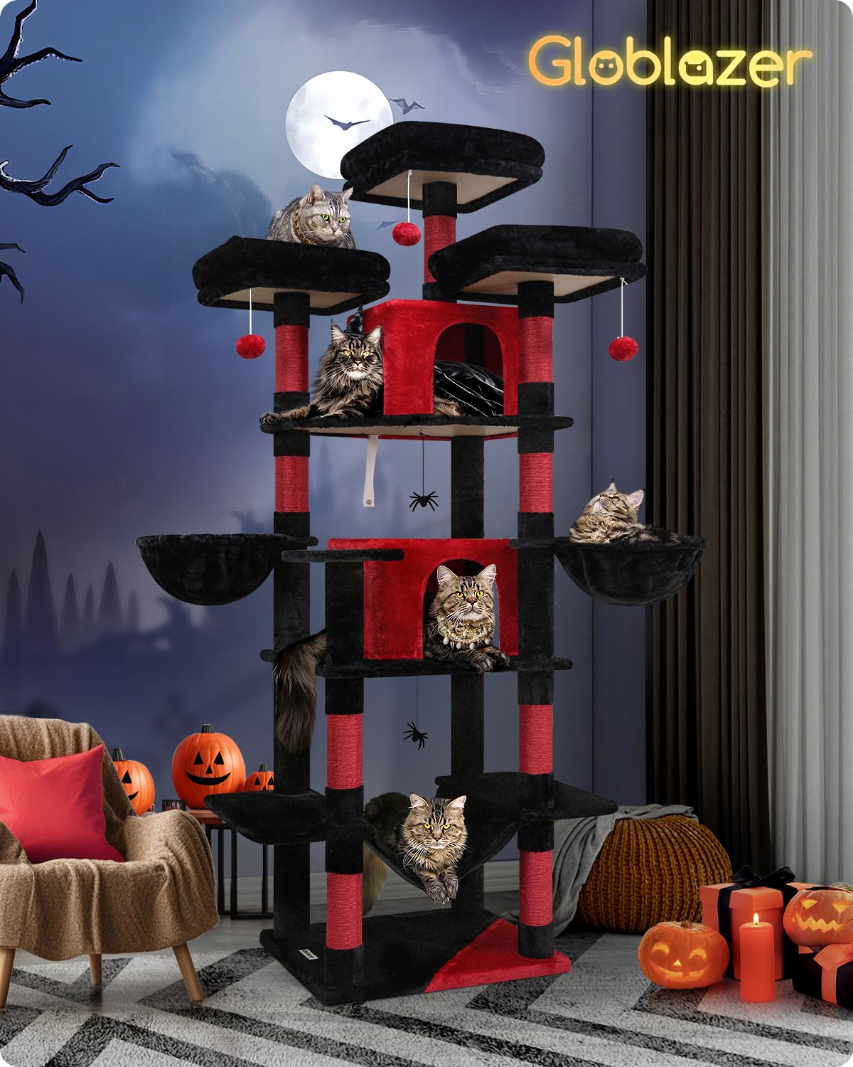 Globlazer Gothic Cat Tree ideal for large cats and busy households