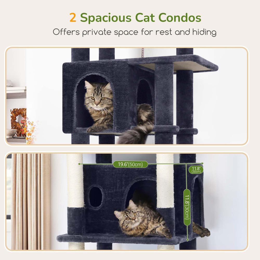 Globlazer large cat tower oversized top perch for lounging and safety.