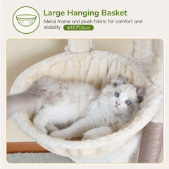 Globlazer Large Cat Tree natural sisal posts for scratching and furniture protection