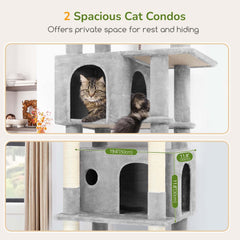 Globlazer large cat tree top perch providing a safe elevated resting spot