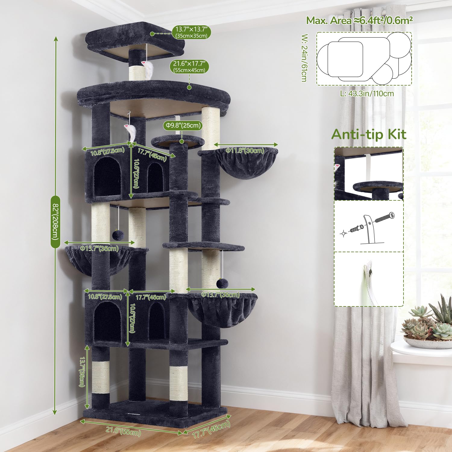Globlazer S82 four hanging toys enhance interactive playtime