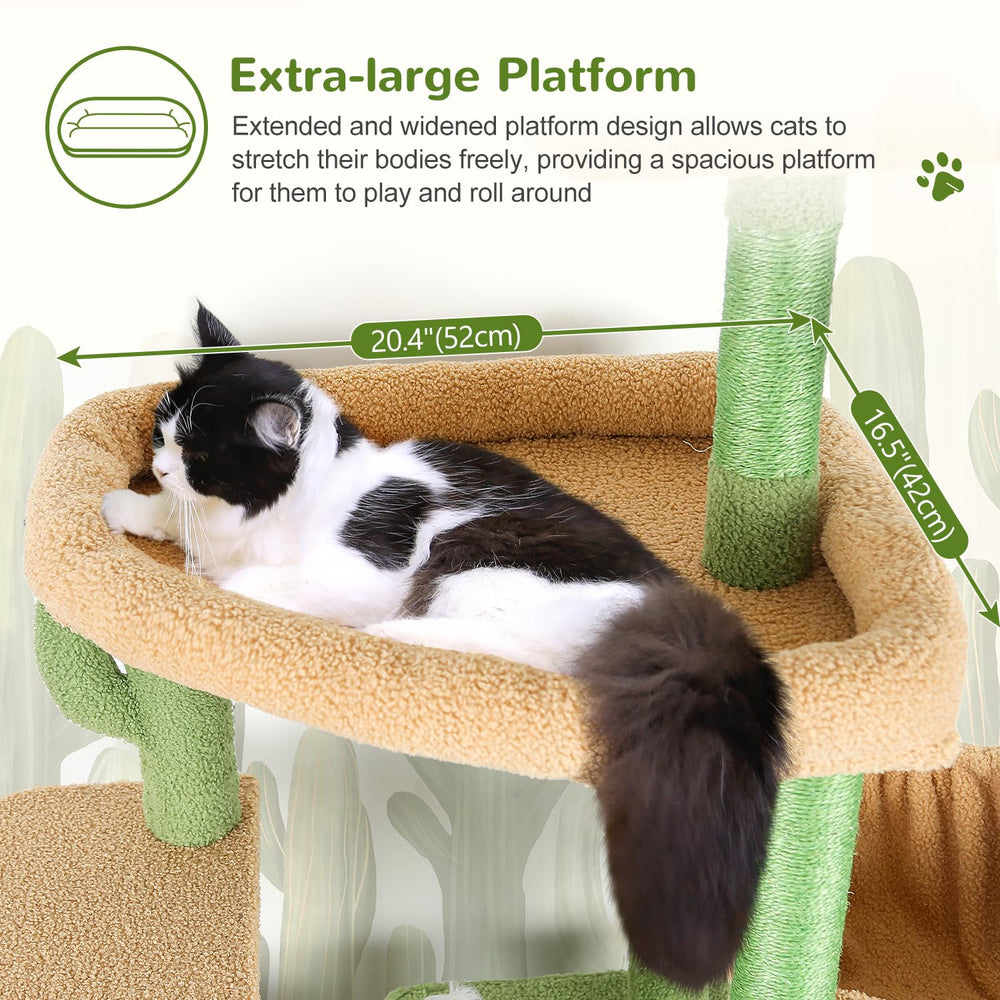 Globlazer Sturdy Cat Tree vertical tiers invite climbing and exploration for large cats.