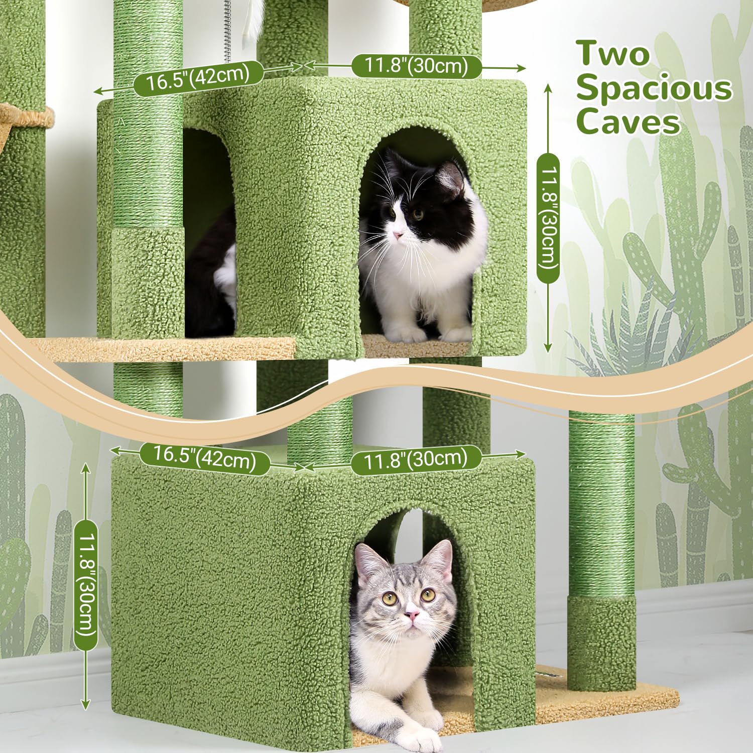 Globlazer Sturdy Cat Tree extra-large platform provides spacious resting for big cats.