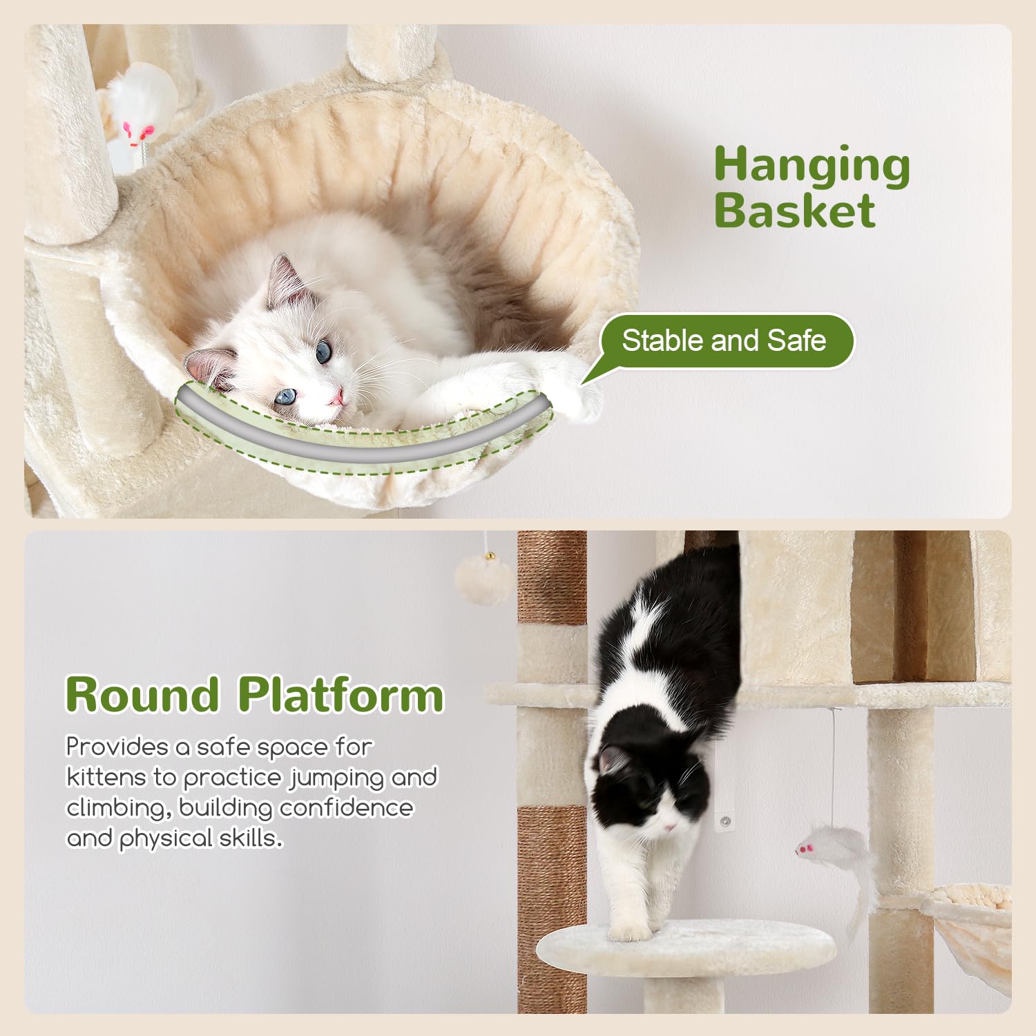 Globlazer XXL cat tower shows easy assembly with included tools and straps