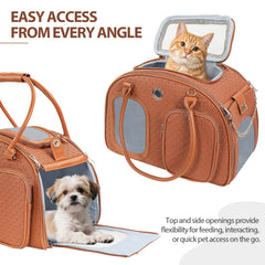 GLOBLYTE dog purse carrier internal leash clip adds on-the-go security