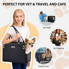 GLOBLYTE dog purse carrier open bed mode enabling cozy space
