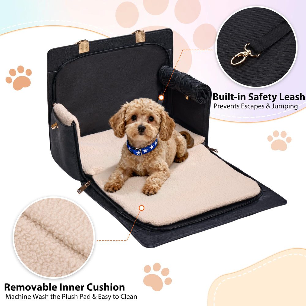 GLOBLYTE dog purse carrier safety leash keeps pets secure