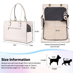 Globlyte dog purse carrier side pocket shows on-the-go storage for essentials