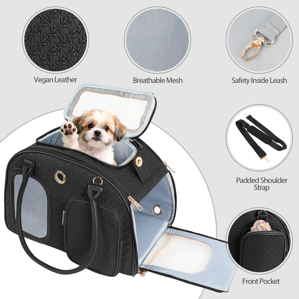 Globlyte purse-cleaning-removable-cushion features machine-washable comfort for pet errands.