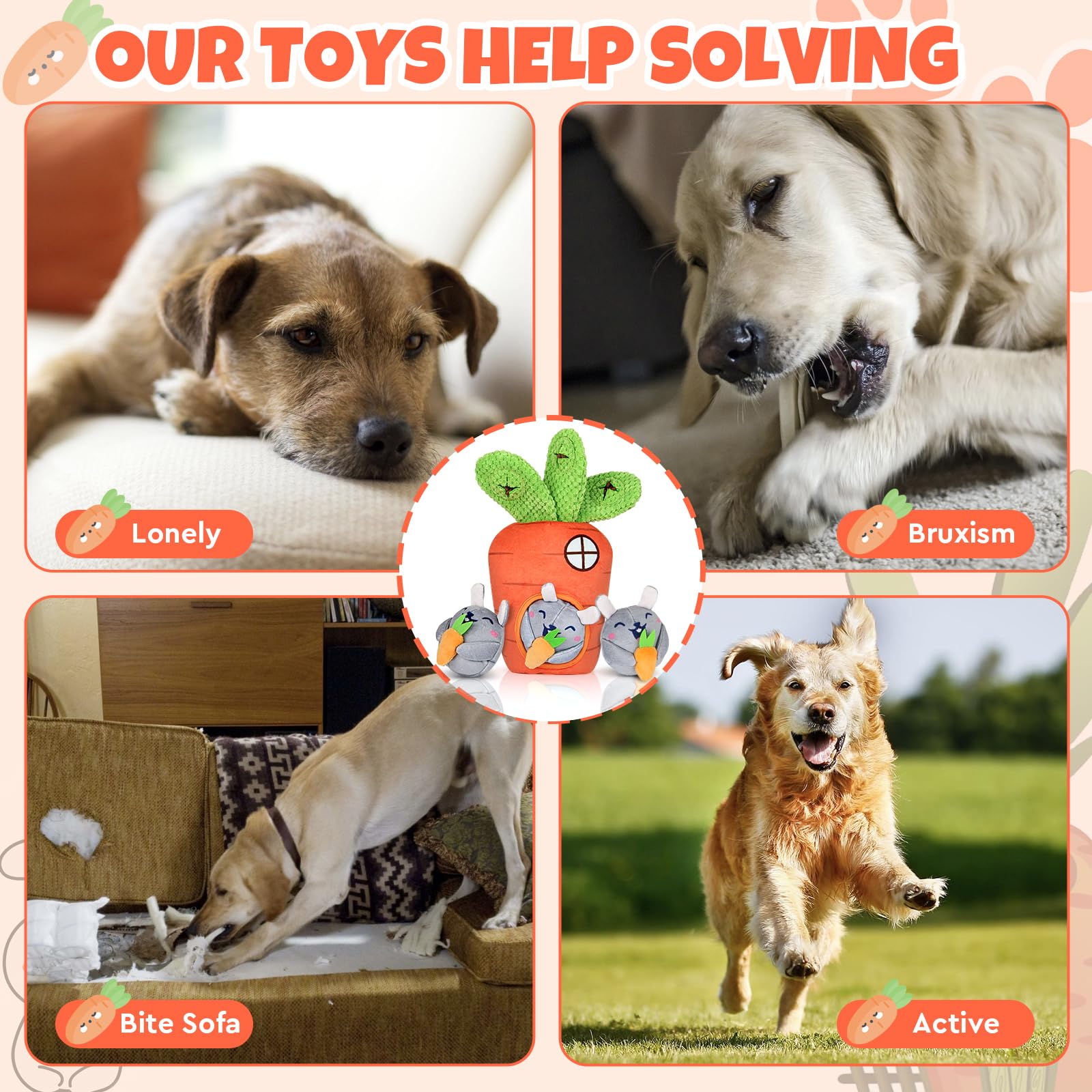 Globright dog toy gift set suits birthdays and holidays with engaging puzzle play.