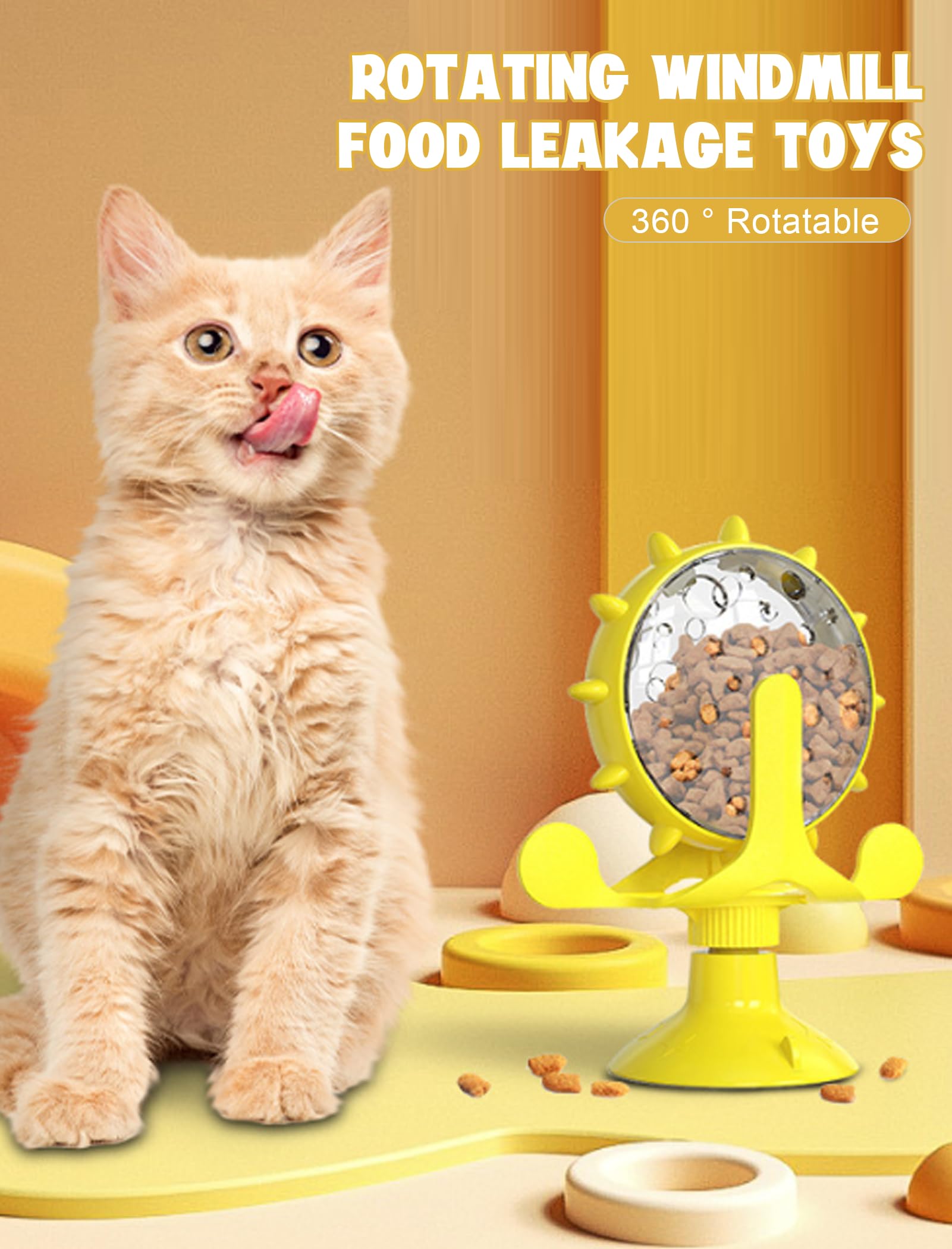 GLOGLOW treat-dispensing cat toy releasing snacks during slow, engaging play