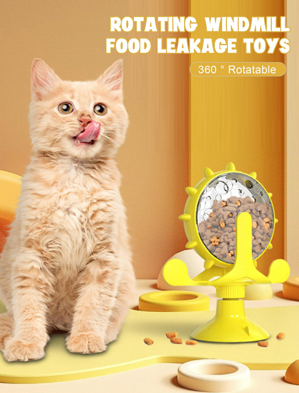 GLOGLOW treat-dispensing cat toy releasing snacks during slow, engaging play