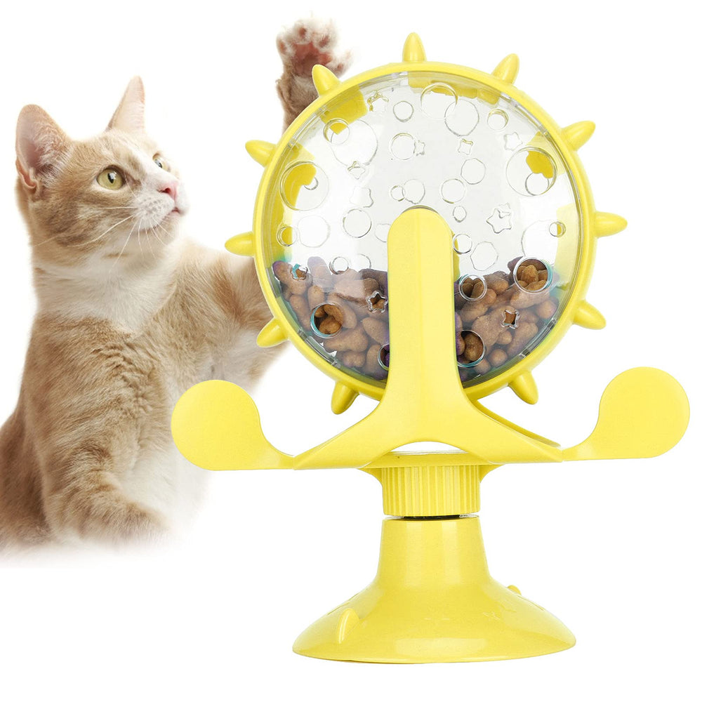 GLOGLOW windmill toy spinning to engage curious cats during interactive play