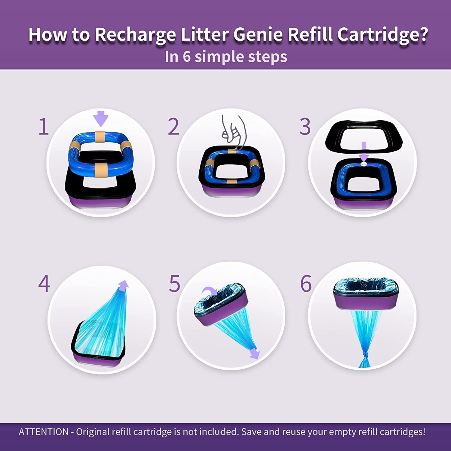 Glomire litter refills emphasize reliable compatibility and odor management.