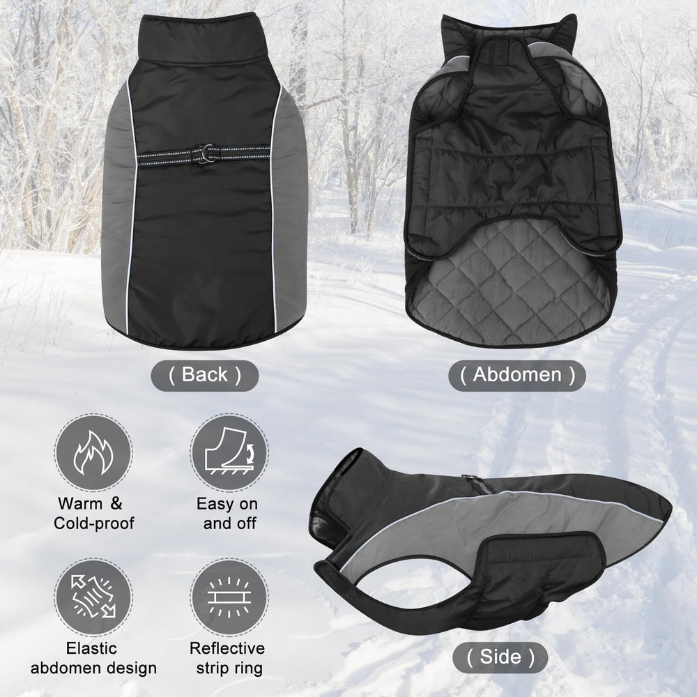 Gmayoo dog coat reflective strips increase visibility during low-light strolls